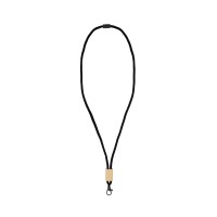 R-PET paracord lanyard, Black