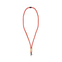 R-PET paracord lanyard, Red