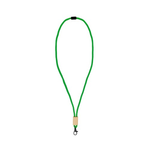 R-PET paracord lanyard, Groen