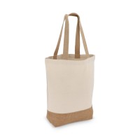 Baumwoll-Jute Tragetasche OEKO-TEX® 41 x 13 x 41cm 320g/m², Ecru