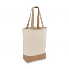Baumwoll-Jute Tragetasche OEKO-TEX® 41 x 13 x 41cm 320g/m², Ecru
