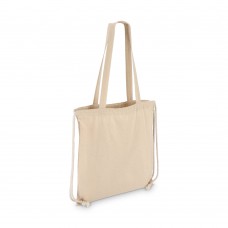 Baumwoll-Tragetasche mit Kordelzug OEKO-TEX® 38 x 42cm 140g/m², Ecru