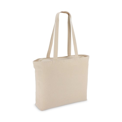 Baumwoll-Tragetasche mit Reißverschluss OEKO-TEX® 47 x 11 x 35cm 320g/m², Ecru Baumwoll-Tragetasche mit Reißverschluss OEKO-TEX® 47 x 11 x 35cm 320g/m², Ecru