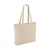 Baumwoll-Tragetasche mit Reißverschluss OEKO-TEX® 47 x 11 x 35cm 320g/m², Ecru