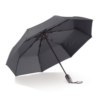 Luxe opvouwbare paraplu 22” auto open/auto sluiten, Zwart