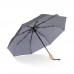 21” faltbarer Regenschirm aus R-PET -Material mit Automatiköffnung, Grau