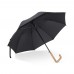 23” Regenschirm aus R-PET-Material mit Automatiköffnung, Schwarz
