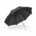 25” Regenschirm aus R-PET-Material mit Automatiköffnung, Schwarz