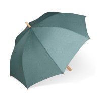 Stok paraplu 25” R-PET recht handvat auto open, Donker Groen