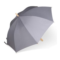 Stok paraplu 25” R-PET recht handvat auto open, Grijs