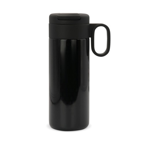 Thermofles Flow met handvat 400ml, Zwart