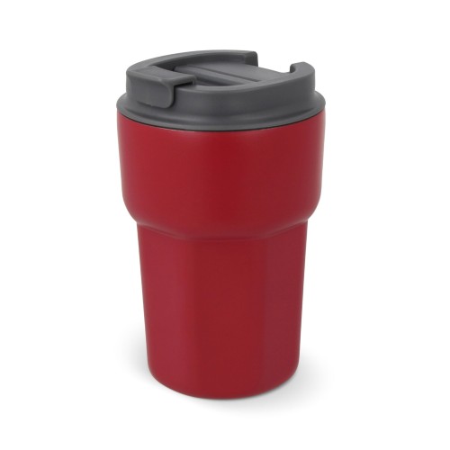 T-ceramic thermo mug with lid Zambezi 350ml, Dark Red