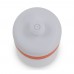 Sportbidon met rand 500ml, Wit / Oranje
