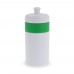 Sports bottle with edge 500ml, White / Green