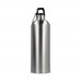 R-SS enkelwandige fles met karabijnhaak 750ml, Zilver