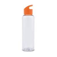Loop Flasche transparent R-PET 600ml, Transparent / Orange
