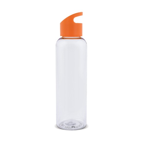 Loop Flasche transparent R-PET 600ml, Transparent / Orange