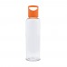 Loop Flasche transparent R-PET 600ml, Transparent / Orange