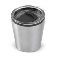 Koffiebeker metallic 180ml, Zilver