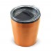 Koffiebeker metallic 180ml, Oranje