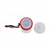 Sports bottle with edge and cord 500ml, White / Red Sports bottle with edge and cord 500ml, White / Red