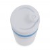 Sports bottle with edge 750ml, White / Light Blue