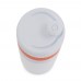 Sports bottle with edge 750ml, White / Orange