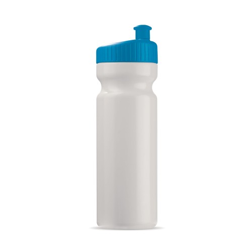 Sportbidon design 750ml, Wit / Lichtblauw
