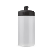 Sportbidon Bio basis 500ml basic, Transparant / Zwart