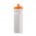 Sports bottle Bio 750ml, White / Orange
