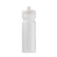 Sportbidon Bio 750ml, Transparant / Wit