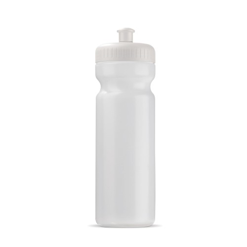 Sportbidon Bio 750ml, Transparant / Wit