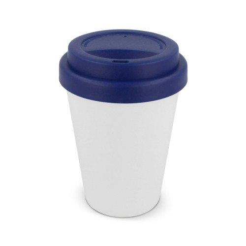 RPP Coffee Cup White body 250ml, White / Dark blue