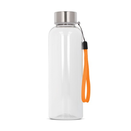 Water bottle Jude R-PET 500ml, Transparent / Orange