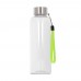 Water bottle Jude R-PET 500ml, Transparent / Light Green
