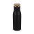 Thermo bottle with bamboo lid 500ml, Black