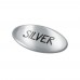 Doming Oval 40x20 mm, Silver Doming Oval 40x20 mm, Silver