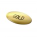 Doming Oval 40x20 mm, Gold