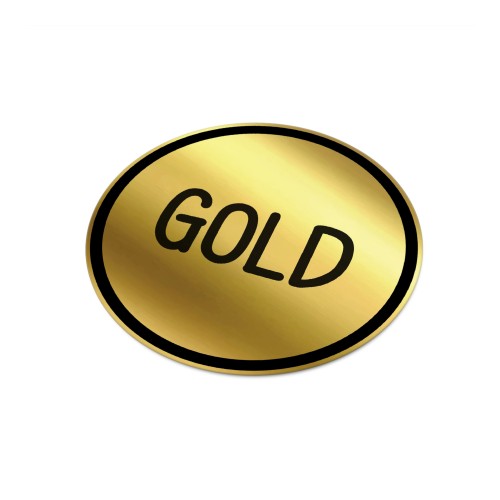 Vinyl Sticker Rond Ø 35 mm, Goud