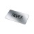 Vinyl Sticker Rechthoek 20x10mm, Zilver