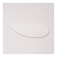 Vinyl Sticker Ovaal 50x25mm, Transparant