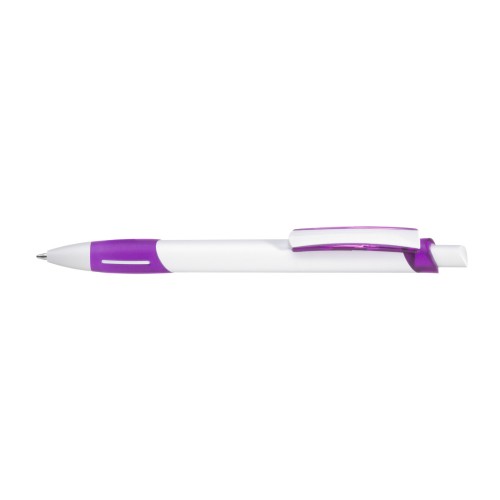 STRIPE Retractable ballpoint pen purple