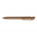 YES transparent Retractable ballpoint pen brown
