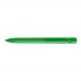 YES transparent Retractable ballpoint pen dark green