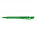 YES transparent Retractable ballpoint pen dark green
