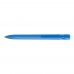 YES transparent Retractable ballpoint pen light blue