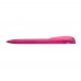 YES transparent Retractable ballpoint pen magenta