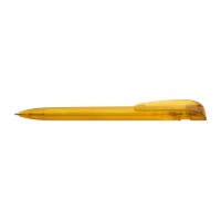 YES transparent Retractable ballpoint pen ocher