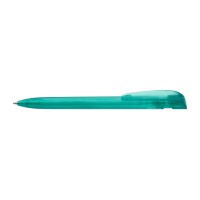 YES transparent Retractable ballpoint pen turquoise