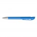 YES transparent SI Retractable ballpoint pen light blue